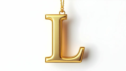 Name Initial 'L' Pendant