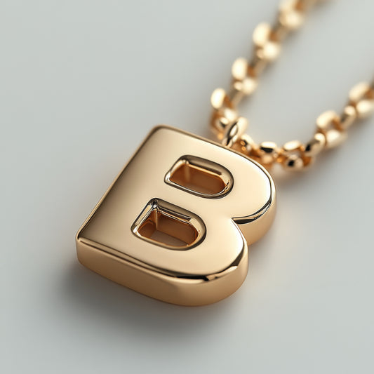 Name Initial 'B' Pendant